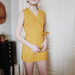 Vintage Yellow Romper